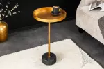Odkládací stolek TRAYFUL 60 CM zlatá/šedý mramor