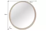 Kulaté zrcadlo PORTRAIT ELEGANCE 60 CM zlatá