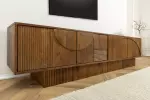 Televizní stolek ART DECO BROWN 200 CM masiv mango