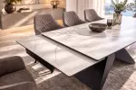 Rozkládací jídelní stůl DIAMOND WHITE 180-260 CM keramika