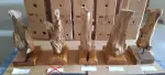 Dekorace ORNAMENT FLAME 30-40 CM masiv teak
