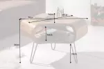 Konferenční stolek SPIN SMOKE 70 CM masiv sheesham - ROZBALENO