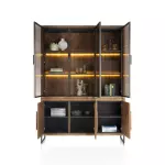 Vitrína EVEREST 210 CM mangová dýha