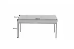 Lavice BOUTIQUE 80 CM světle šedá samet, II. jakost (B) Lavice BOUTIQUE 80 CM světle šedá samet, II. jakost (B)
