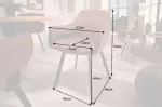 2SET židle PALERMO světle hnědá mikrovlákno