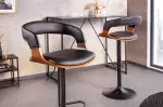 Barová židle MANHATTAN černá umělá kůže
