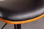Barová židle MANHATTAN černá umělá kůže