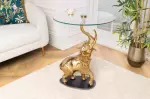 Odkládací stolek WILDLIFE ELEPHANT II 75 CM zlatý / mramor