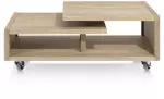 Konferenční stolek s kolečky NORDIK 100 CM dubová dýha Konferenční stolek s kolečky NORDIK 100 CM dubová dýha