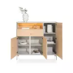 Vysoká komoda NOIRA 135 CM dubová dýha