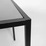 Zahradní stolový rám ENFIBRE černý pro desky max 70×70 cm
