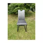 Jídelní židle LEONOR antracitová/černá ekokůže