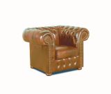 Křeslo Chesterfield Classic 1 kůže koňak