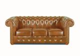 Pohovka Chesterfield Classic 3 kůže koňak