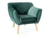 KARO 1 čalouněné křeslo, zelená / buk KARO 1 čalouněné křeslo, zelená / buk