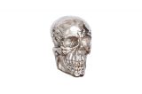 Nástěnná dekorace SKULL 40 CM stříbrná