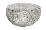 Konferenční stolek LEAF 80 CM SILVER