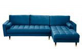 Sedací souprava COZY VELVET II 260 CM modrá samet