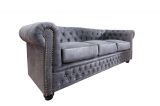 Pohovka CHESTERFIELD 3M antik šedá