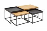 3SET konferenční stolek LOFT dubový vzhled