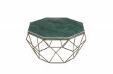 Konferenční stolek DIAMOND NOBLES 69 CM zelený mramor