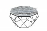Konferenční stolek DIAMOND NOBLES 69 CM šedý mramor