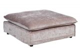 Luxusní TABURET HEAVEN 100 CM taupe samet