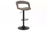 Barová židle MANHATTAN šedá strukturovaná látka