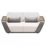 Zahradní dvoumístná pohovka ONDA GREY WHITE