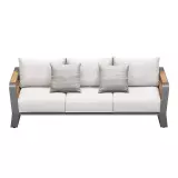 Zahradní třímístná pohovka WING GREY WHITE