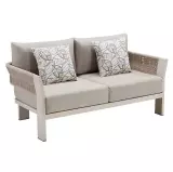 Zahradní dvoumístná pohovka BORROMEO TAUPE