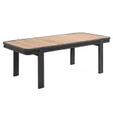 Zahradní jídelní stůl BORROMEO 210 CM BLACK GREY