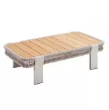 Zahradní konferenční stolek BORROMEO 120 CM TAUPE