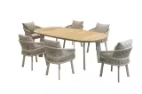 Zahradní 6 místná jídelní souprava AIO TAUPE