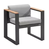 Zahradní jídelní židle CAMBUSA BLACK