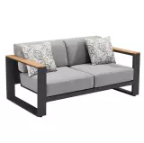 Zahradní dvoumístná pohovka CAMBUSA BLACK