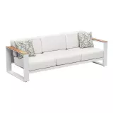 Zahradní třímístná pohovka CAMBUSA WHITE