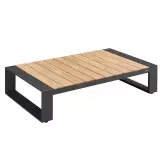 Zahradní konferenční stolek CAMBUSA 135 CM BLACK