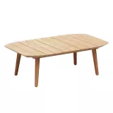 Zahradní konferenční stolek LEO 120 CM WHITE