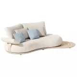 Zahradní pravá rohová pohovka CALLA SAND BEIGE