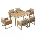 Zahradní 6 místná jídelní souprava NOTTINGHAM TAUPE