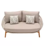 Zahradní dvoumístná pohovka VASCA TAUPE