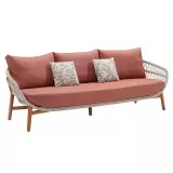 Zahradní třímístná pohovka VASCA RED