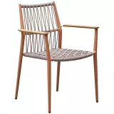 Zahradní stohovatelná jídelní židle BALI ORANGE Zahradní stohovatelná jídelní židle BALI ORANGE