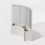 Zahradní modulární zakulacený velký květináč s podpěrou LILIA HIGH