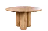 Kulatý jídelní stůl ART DECO 140 CM masiv mango