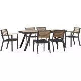 Zahradní 6 místná jídelní souprava YORK BLACK
