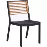 Zahradní jídelní židle bez područek YORK BLACK Zahradní jídelní židle bez područek YORK BLACK