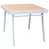 Zahradní jídelní stůl YORK 90 CM WHITE Zahradní jídelní stůl YORK 90 CM WHITE