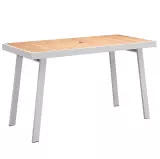 Zahradní barový stůl YORK 180 CM WHITE Zahradní barový stůl YORK 180 CM WHITE